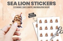 Sea Lion|Printable Animal Sticker Product Image 1