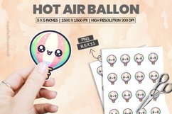 Hot Air Ballon |Printable Animal Sticker Product Image 1
