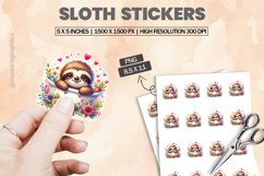Sloth|Printable Animal Sticker Product Image 1