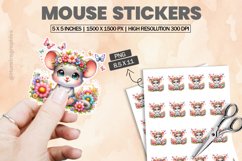 Mouse|Printable Animal Sticker Product Image 1