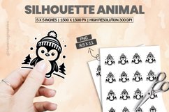 Silhouette Animal |Printable Animal Sticker Product Image 1