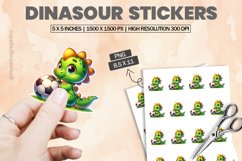 Dinasour|Printable Animal Sticker Product Image 1