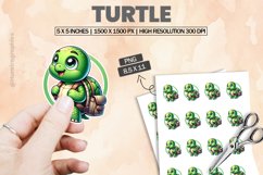 Turtle|Printable Animal Sticker Product Image 1