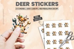 Deer|Printable Animal Sticker Product Image 1