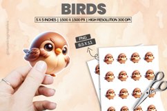Birds|Printable Animal Sticker Product Image 1