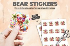 Bear|Printable Animal Sticker Product Image 1