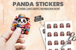 Panda|Printable Animal Sticker Product Image 1