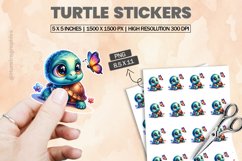 Turtle|Printable Animal Sticker Product Image 1