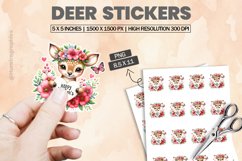Deer|Printable Animal Sticker Product Image 1