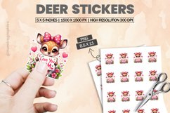 Deer|Printable Animal Sticker Product Image 1