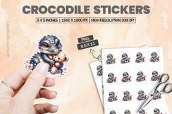 Crocodile|Printable Animal Sticker Product Image 1