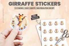 Girraffe|Printable Animal Sticker Product Image 1