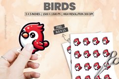 Birds|Printable Animal Sticker Product Image 1