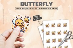 Butterfly|Printable Animal Sticker Product Image 1