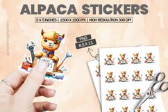 Alpaca|Printable Animal Sticker Product Image 1