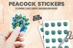Peacock|Printable Animal Sticker Product Image 1