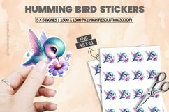 Humming Bird|Printable Animal Sticker Product Image 1