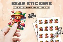 Bear|Printable Animal Sticker Product Image 1