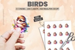 Birds|Printable Animal Sticker Product Image 1