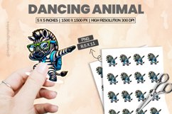 Dancing Animal |Printable Animal Sticker Product Image 1