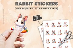 Rabbit|Printable Animal Sticker Product Image 1
