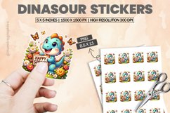 Dinasour|Printable Animal Sticker Product Image 1
