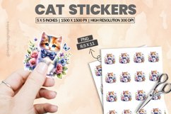 Cat|Printable Animal Sticker Product Image 1