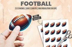 Football|Printable Animal Sticker Product Image 1