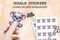 Koala|Printable Animal Sticker Product Image 1