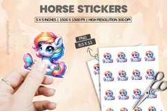 Horse|Printable Animal Sticker Product Image 1