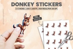 Donkey|Printable Animal Sticker Product Image 1