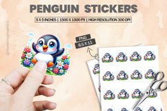 Penguin|Printable Animal Sticker Product Image 1