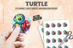 Turtle|Printable Animal Sticker Product Image 1