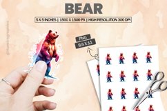Bear|Printable Animal Sticker Product Image 1