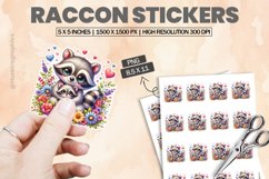 Raccon|Printable Animal Sticker Product Image 1