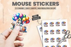 Mouse|Printable Animal Sticker Product Image 1