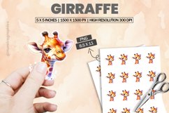 Girraffe |Printable Animal Sticker Product Image 1