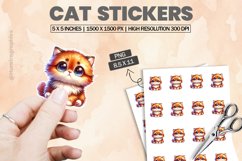 Cat|Printable Animal Sticker Product Image 1