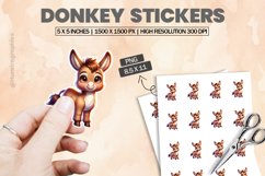 Donkey|Printable Animal Sticker Product Image 1