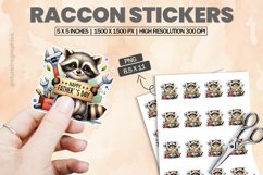 Raccon|Printable Animal Sticker Product Image 1