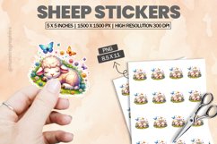 Sheep|Printable Animal Sticker Product Image 1