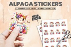 Alpaca|Printable Animal Sticker Product Image 1