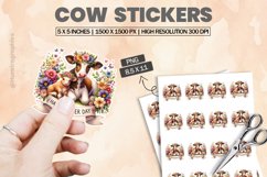 Cow|Printable Animal Sticker Product Image 1