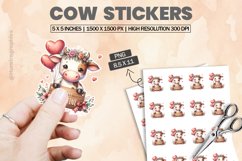 Cow|Printable Animal Sticker Product Image 1