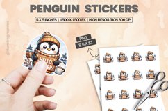 Penguin|Printable Animal Sticker Product Image 1
