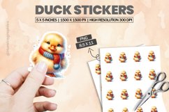 Duck|Printable Animal Sticker Product Image 1