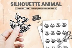 Silhouette Animal |Printable Animal Sticker Product Image 1
