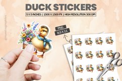Duck|Printable Animal Sticker Product Image 1