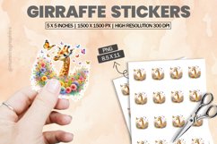 Girraffe|Printable Animal Sticker Product Image 1