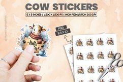Cow|Printable Animal Sticker Product Image 1